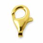 Închizătoare argint 925 placată cu aur, tip lobster, 9 mm - G0604