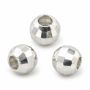 Biluțe argint 925 pentru brățări, model disco, 3 mm, gaură 1,5 mm - G0625