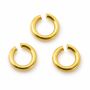 Zale deschise argint 925 placate cu aur, Ø 3,7 mm, sârmă 0,8 mm - G2149