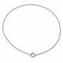 Lanț argint 925 zale ovale diamantate 0,95 mm, 50 cm, cu închizătoare, 1 buc G1167