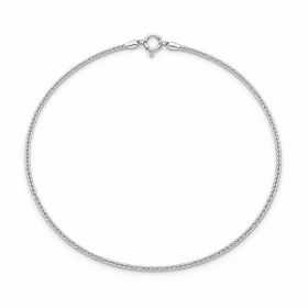 Brățară argint 925 coadă de vulpe 1 mm, 20 cm, cu închizătoare, 1 buc G1048