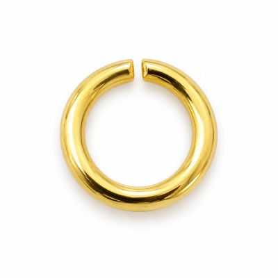 Zale deschise argint 925 placate cu aur, Ø 4,4 mm, sârmă 0,9 mm - G1496