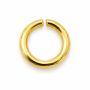 Zale deschise argint 925 placate cu aur, Ø 4,4 mm, sârmă 0,9 mm - G1496