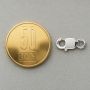 Închizătoare argint 925 tip lobster alungit, 15,3 × 7,2 mm, pentru brățară - G0590