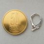 Tortiță cercel leverback argint 925 cu decupaj inimă, 16 mm, 1 buc - G0924