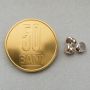 Distanțier oval argint 925 asimetric, 5,2 x 6,3 mm - G1334