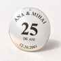 Medalion Nunta de Argint din Argint 925 „25 de Ani" – Cadou Aniversare 25 de Ani de Căsătorie, 30 mm – N0031