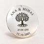 Medalion Nunta de Argint din Argint 925 „Copacul Vieții" – Cadou Aniversare 25 de Ani de Căsătorie, 30 mm – N0033