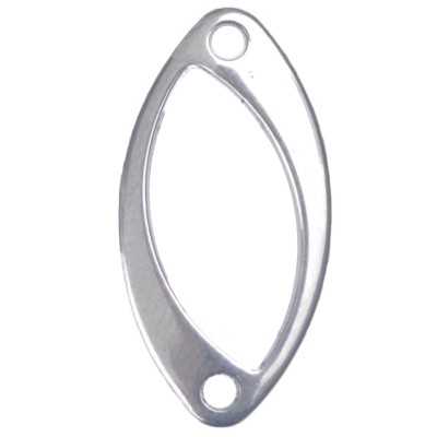 INOX037-Link floare din inox 18x15mm