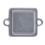 INOX027-Link patrat cu doua gauri din inox 17x22mm