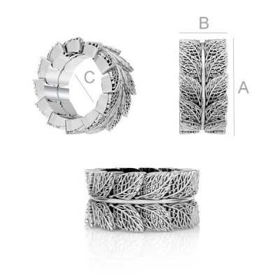 G1235-Distantier argint 925 9x4.2mm pentru bratari pandora