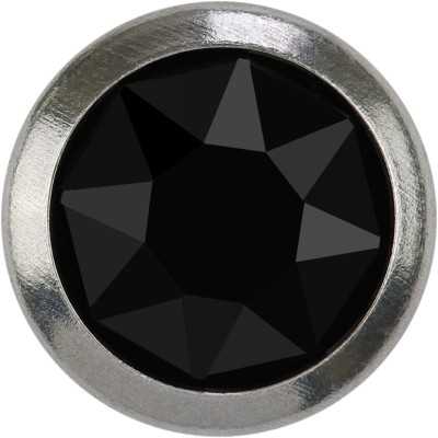 2759-Swarovski Elements 2078/H Crystal Jet Hematite Silver-Foiled GM 7mm - 1BUC