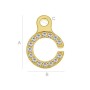 G1233-Incuietoare rotunda cu loc pentru Swarovski 1028 1/2