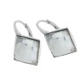 G0091-Leverback pentru Swarovski square 10mm 1 buc