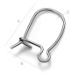 G1307-Ear wire closable small din argint 18.5mm 1 buc
