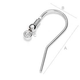 Tortita deschisa cu biluta si arc 25x12mm