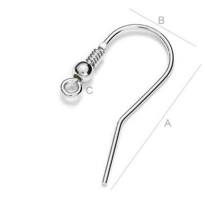 Tortita deschisa cu biluta si arc 25x12mm