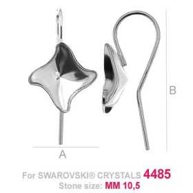 G1445-Tortita deschisa romb pentru Swarovski 4485 10.50mm - 1 buc G1432-Tortite inchise pentru Swarovski 4485 10.50mm - 1 buc