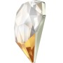 P3208 - Swarovski Elements 4928 Tilted Chaton - Crystal - 12mm Folied