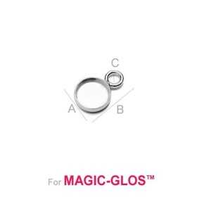 G1460-Baza simpla pandant platou rotund 6mm cu bordura joasa Baza simpla pandant platou rotund 6mm cu bordura joasa