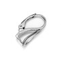 G0108-Leverback decupat pandantive Swarovski 20x14mm