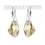 G0108-Leverback decupat pandantive Swarovski 20x14mm