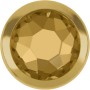 2753-Swarovski Elements 2078/H Crystal Golden Shadow Silver-Foiled GR 7mm - 1BUC