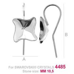 G1479-Tortita deschisa dreapta pentru Swarovski 4485 10.50mm - 1 buc G1432-Tortite inchise pentru Swarovski 4485 10.50mm - 1 buc