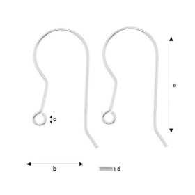 Tortita deschisa cu arc 19x11mm