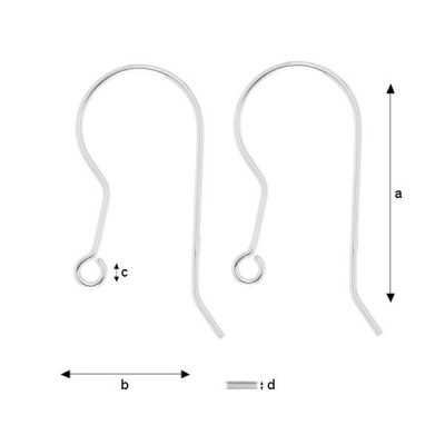 Tortita deschisa cu arc 19x11mm
