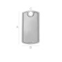 G1515-Dog Tag argint 925 28x14MM