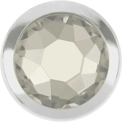 2436-Swarovski Elements 2078/H Crystal Silver Shade Foiled Hotfix SS34 7mm SR-Silver Ring