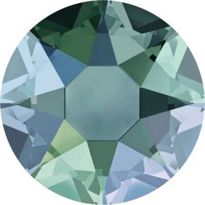 2420-SWAROVSKI ELEMENTS 2078 Black Diamond Shimmer Silver Foiled Hotfix SS20 5mm
