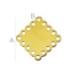 G1566-Charm placheta din argint cu 2 gauri 7,4x36mm