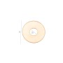 G1722- Distantier Argint 925 cu o gaura - 9.90MM -1 buc
