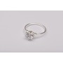 G1711- Inel Logodna de argint 925 cu cristal de 6MM, diametru 16.70MM