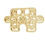 AU003-Piesa puzzle din aur 585 14k 11x19mm grosime 0.3mm