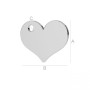 G1784-Charm inimioara argint 925 9.50x12mm 1 buc