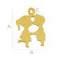 G1807-Charm Fetita si Baietel 17.80x12.60MM 1 buc