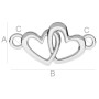 G1426-Link inimioare argint 925 20MM