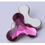 P1344-SWAROVSKI ELEMENTS 2708 Fuchsia F 12.5x13.6mm