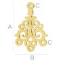 G0275-Chandelier argint 925 18x12mm 1 buc