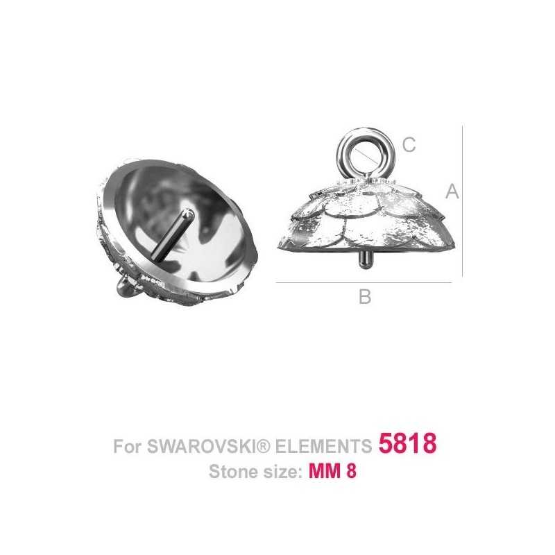2510-SWAROVSKI ELEMENTS 2494 Crystal Foiled 6mm