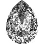 P3439-Swarovski Elements 4320 Crystal White Patina Foiled 14x10MM-1buc