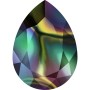 P3444-Swarovski Elements 4320 Crystal Rainbow Dark Foiled 14x10mm-1buc