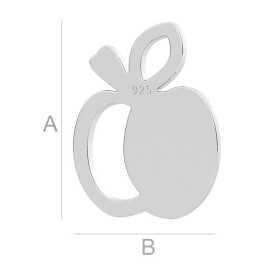 G1772-Charm rotund argint 925 10mm 1 buc