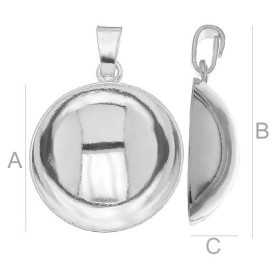 G1840-Baza pandant platou rotund 20mm G0845-Baza pandant platou rotund 10mm cu bordura joasa