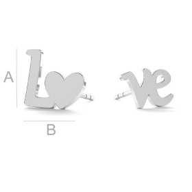 G1878-N-Cercei LOVE argint 925-Pereche G1878-Cercei LOVE argint 925-Pereche