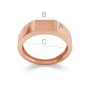 G1882-Inel argint 925 pentru gravat 21.50mm-1buc