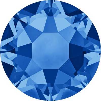 0219-SWAROVSKI ELEMENTS 2078 Sapphire Silver-Foiled Hotfix SS16-1buc